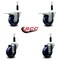 Service Caster 3.5'' Solid Poly Swivel 7/8'' Expanding Stem Caster Set 2 Total Lock Brakes, 4PK SCC-EXTTL20S3514-SPUS-2-S-2-78 - alternate 5